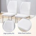 Set of 6 High Resilience Dining Chair with Metal Silver Leg
