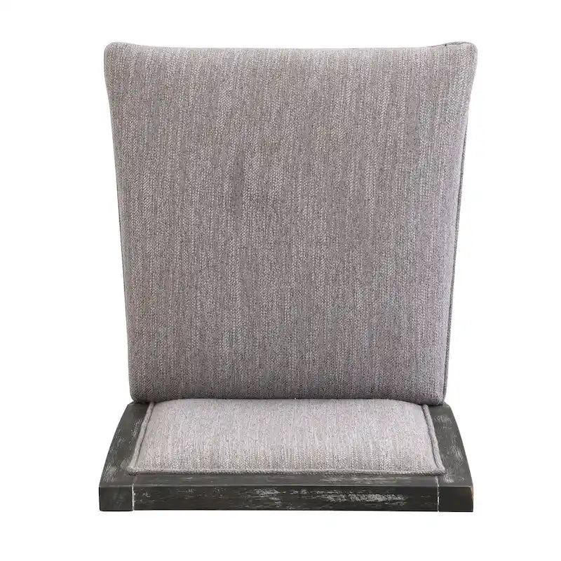 Retro Bar Stools, Set of 2 Upholstered 30.5 Bar Height Chairs with Fabric Cushion and Wood Frame