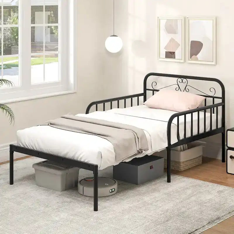 Metal Daybed Extendable Daybed to Twin Size Bed Heavy Duty - See Details