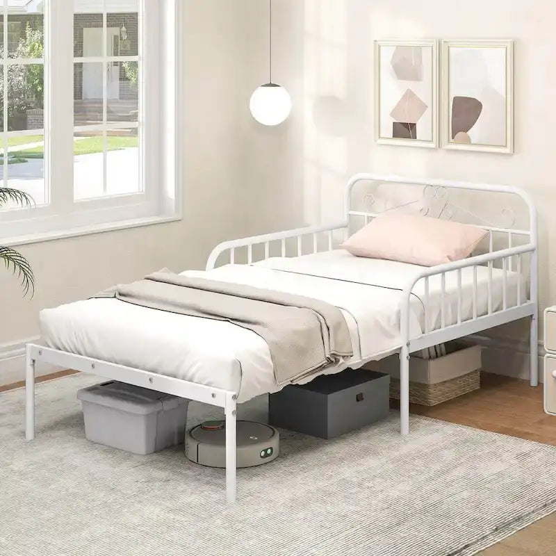 Metal Daybed Extendable Daybed to Twin Size Bed Heavy Duty - See Details