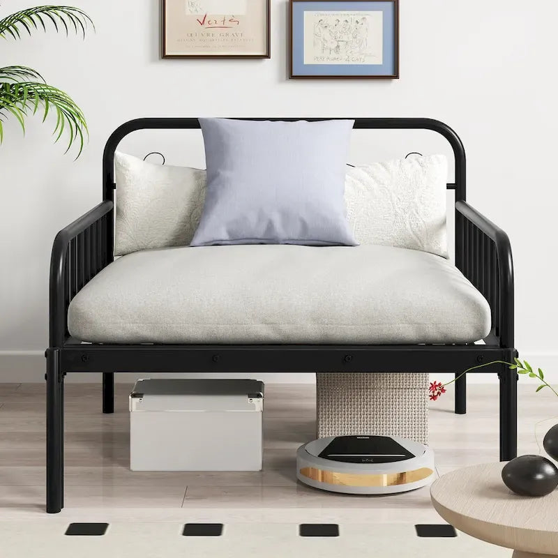 Metal Daybed Extendable Daybed to Twin Size Bed Heavy Duty - See Details