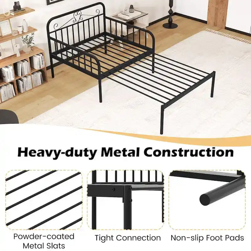 Metal Daybed Extendable Daybed to Twin Size Bed Heavy Duty - See Details