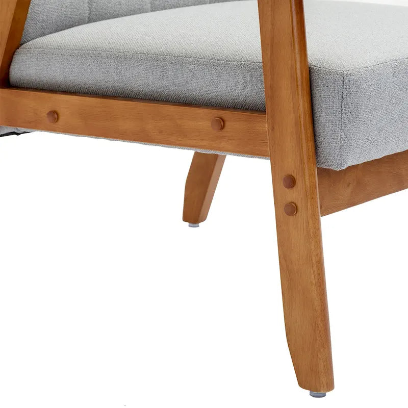 Leisure Accent Chairs Armchair with Solid Wood Armrest and Feet, for Living Room Bedroom Studio chair