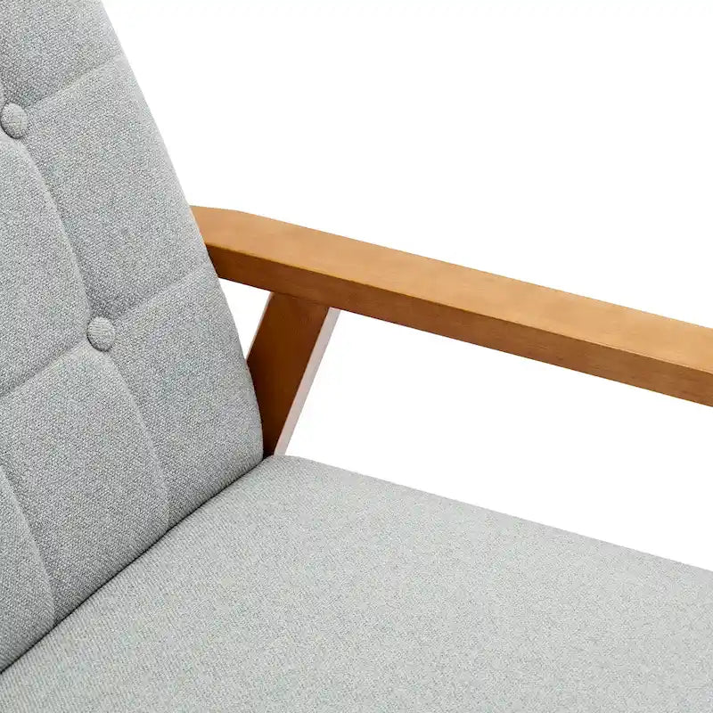 Leisure Accent Chairs Armchair with Solid Wood Armrest and Feet, for Living Room Bedroom Studio chair