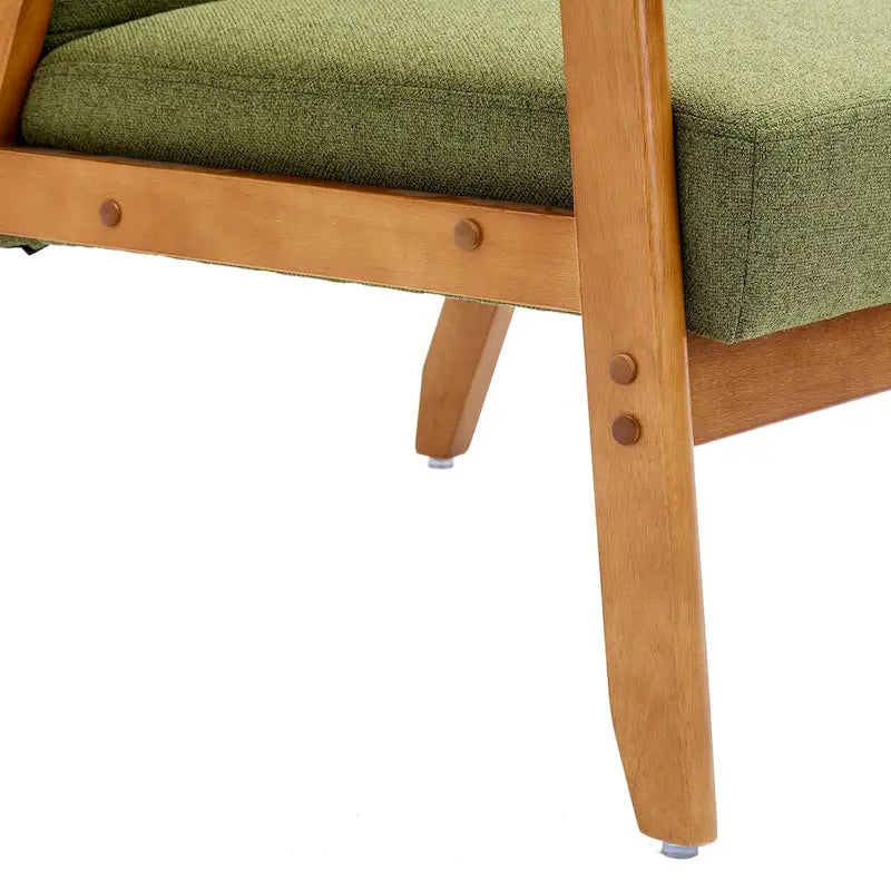 Leisure Accent Chairs Armchair with Solid Wood Armrest and Feet, for Living Room Bedroom Studio chair