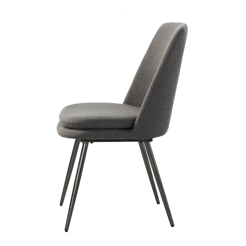 Modern and Contemporary Dining Chairs Set of 2 with Metal Legs