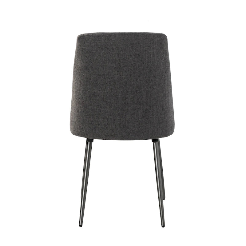Modern and Contemporary Dining Chairs Set of 2 with Metal Legs