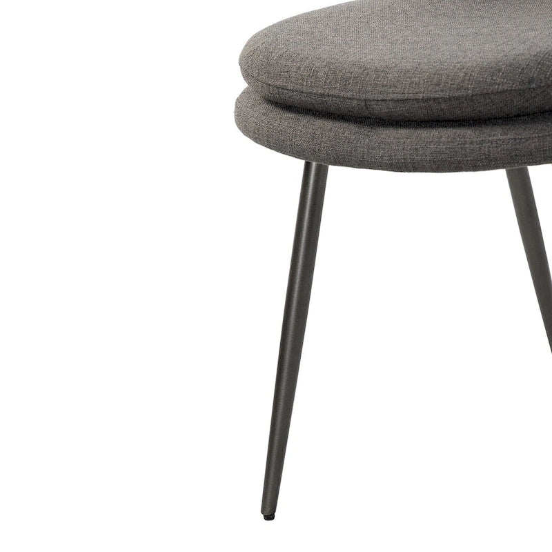 Modern and Contemporary Dining Chairs Set of 2 with Metal Legs