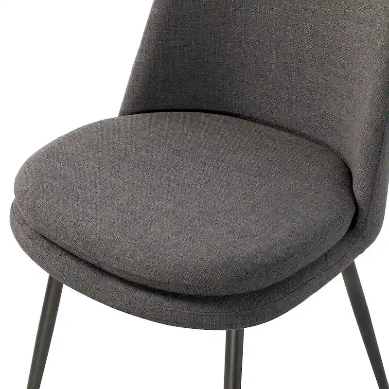 Modern and Contemporary Dining Chairs Set of 2 with Metal Legs