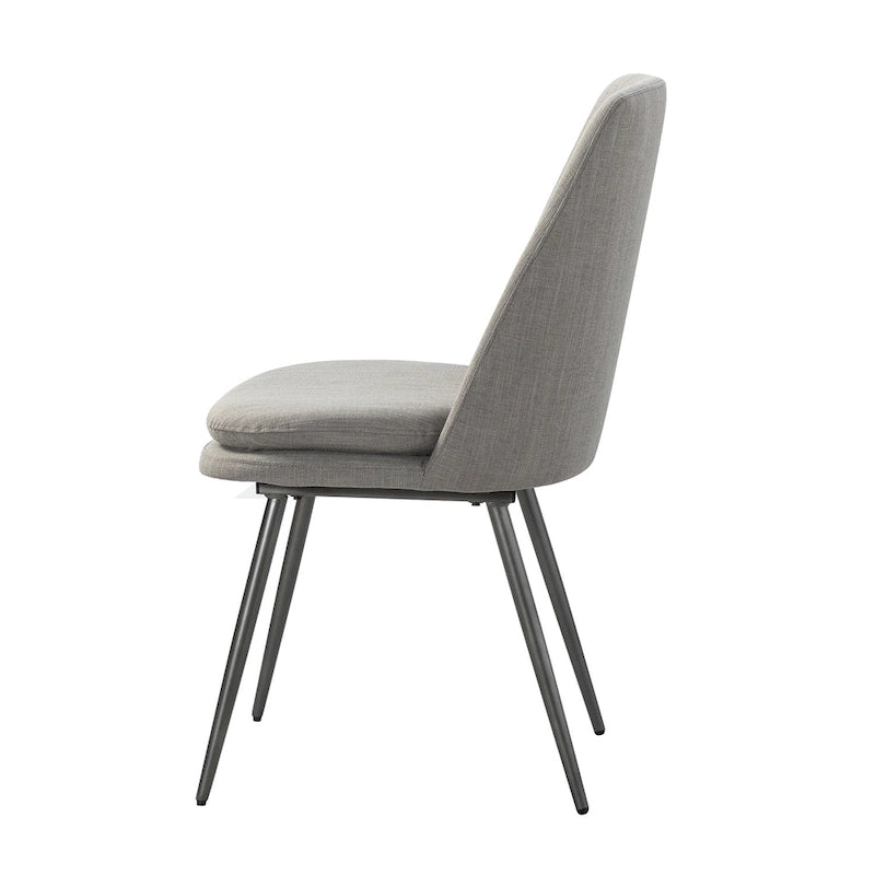 Modern and Contemporary Dining Chairs Set of 2 with Metal Legs