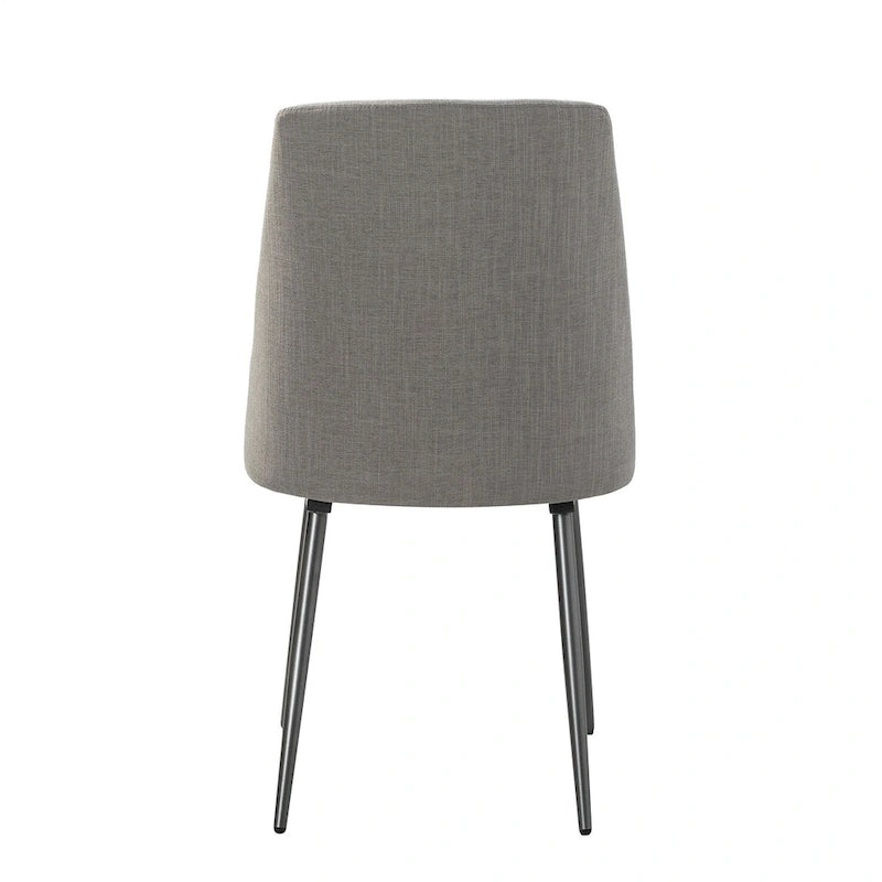 Modern and Contemporary Dining Chairs Set of 2 with Metal Legs