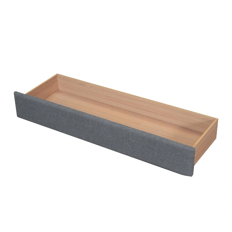 Queen Size Upholstered Platform Bed with Drawer