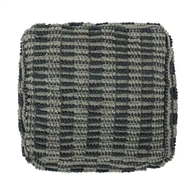 Boho Fabric Cube Pouf by