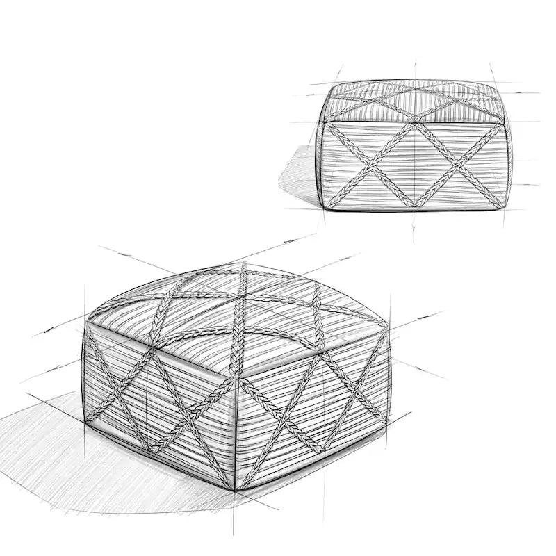 Square Pouf