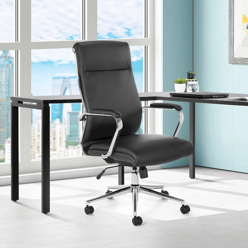Chaise de bureau en tissu antimicrobien