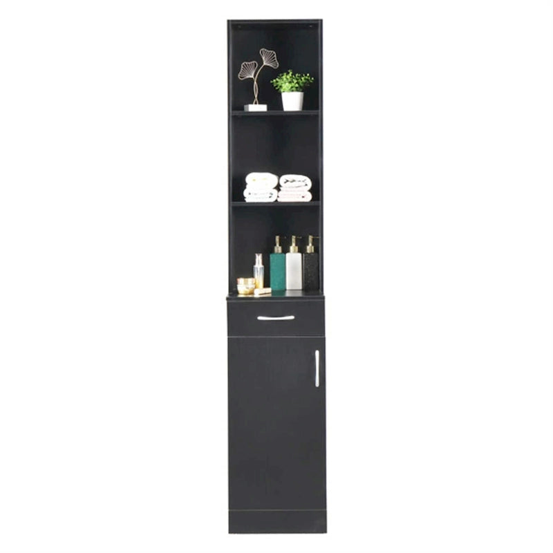 1 Door 1 Drawer 3 Compartments High Cabinet Bathroom