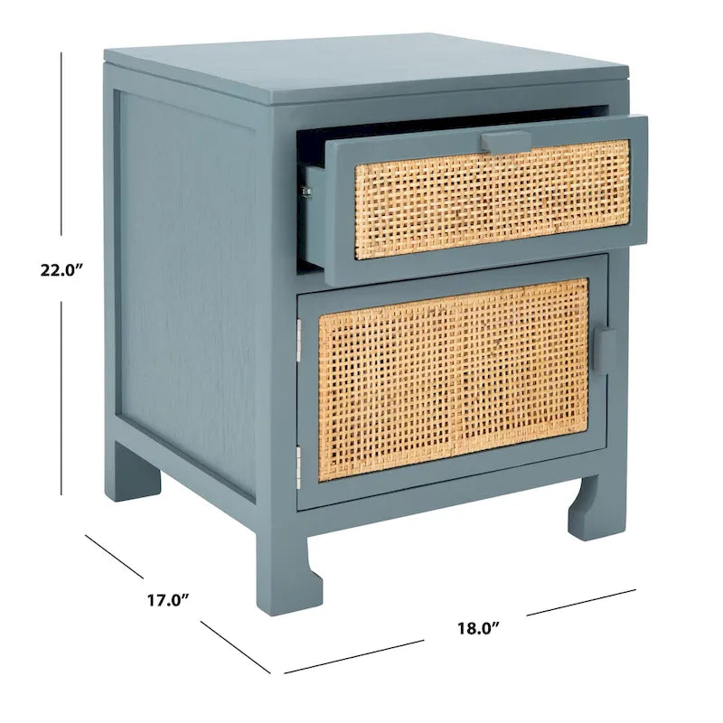 Coastal 1-Drawer 1-Door Nightstand