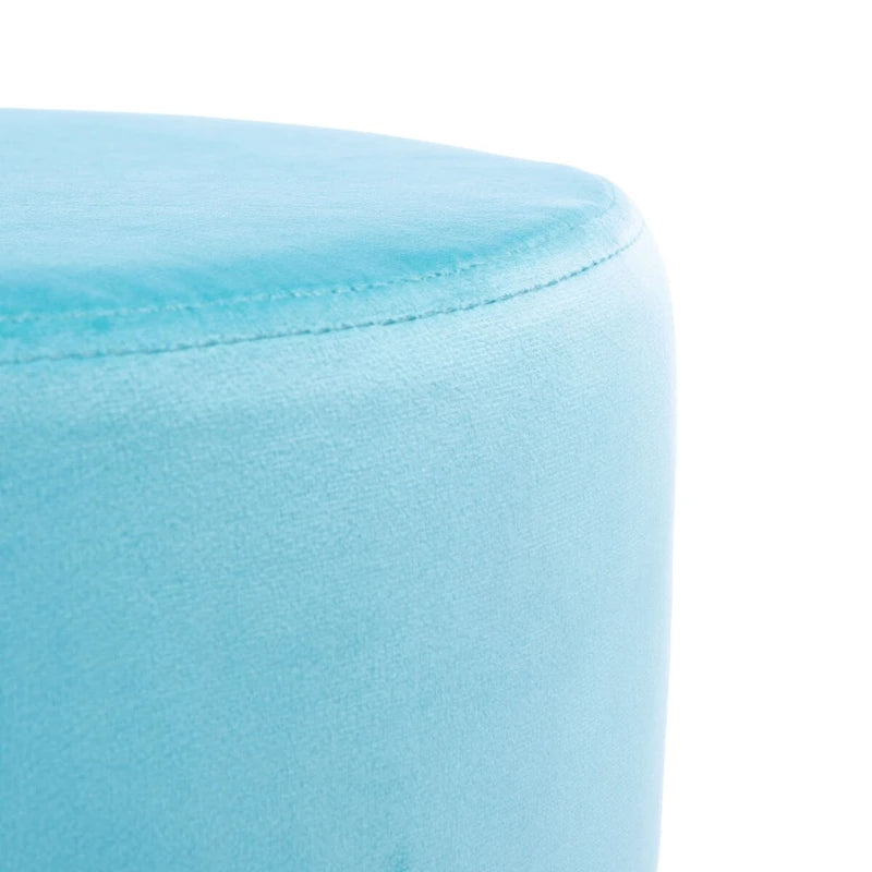 Jailene Round Hairpin Leg Ottoman