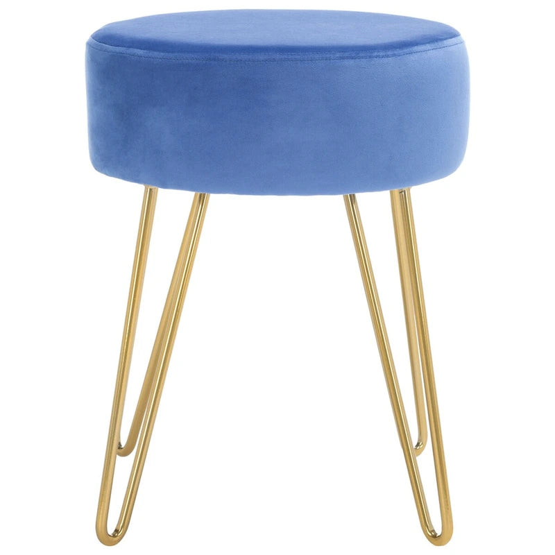 Jailene Round Hairpin Leg Ottoman