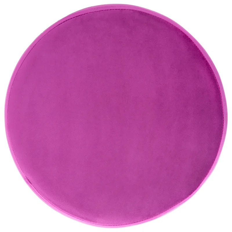 Jailene Round Hairpin Leg Ottoman