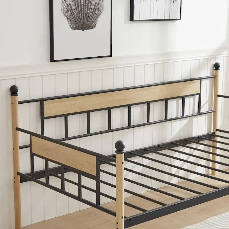 Daybed Sofa Bed Metal Framed with Trundle