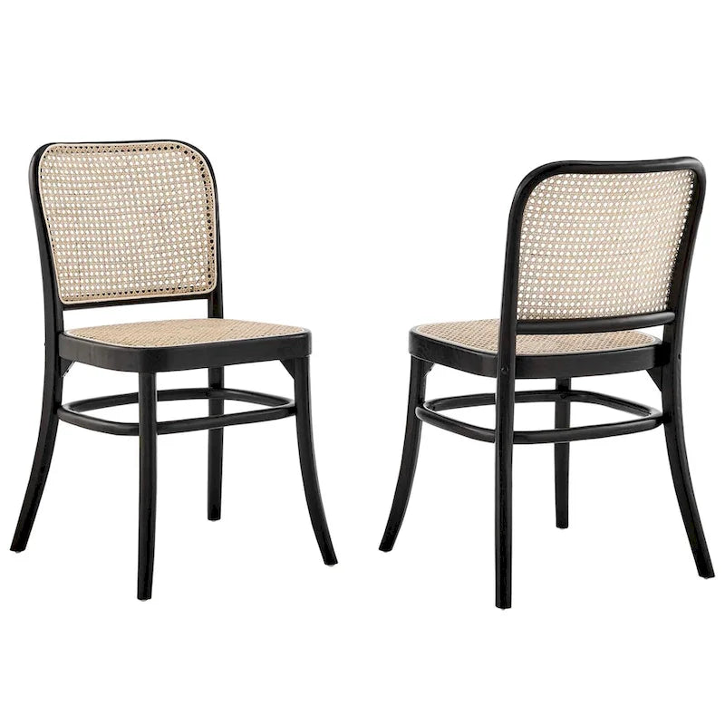 Wood Dining Side Chair Set of 2