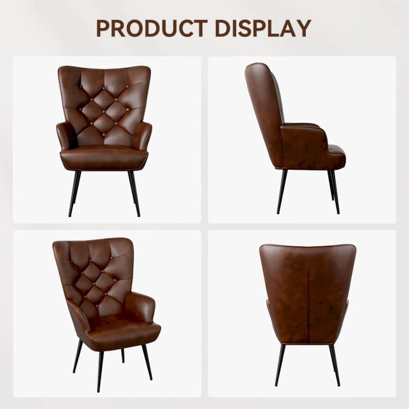 Modern Velvet Fabric Upholstered Chair